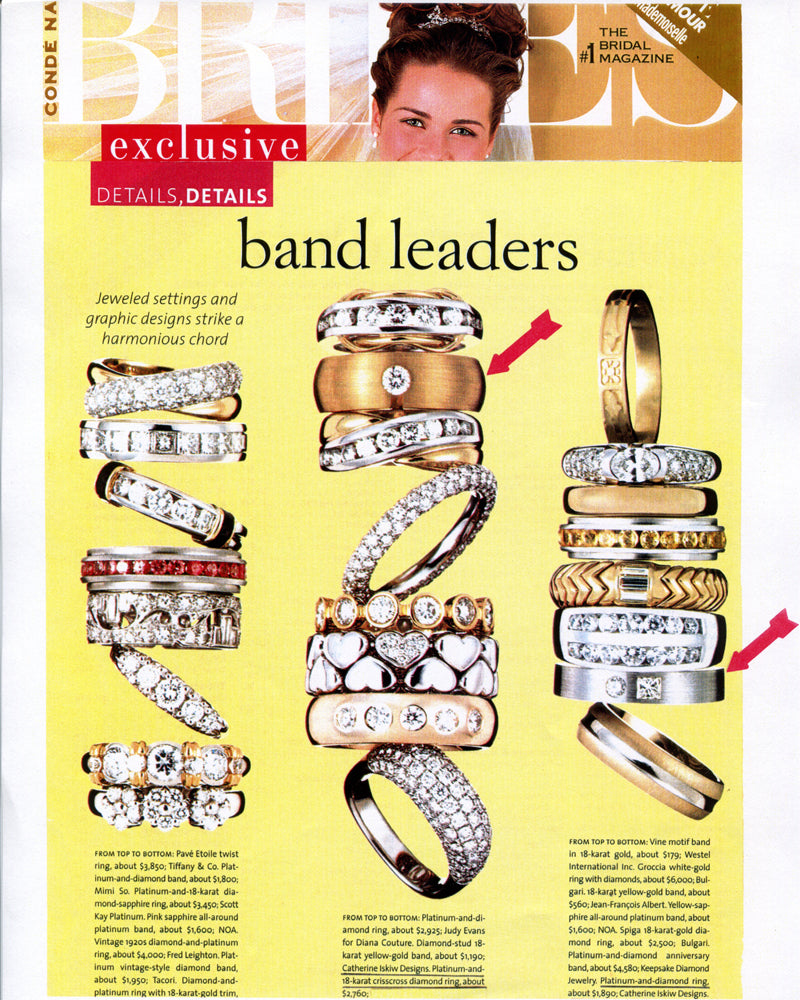 Press photo in Brides showing Series 10 and Series 18 bands.