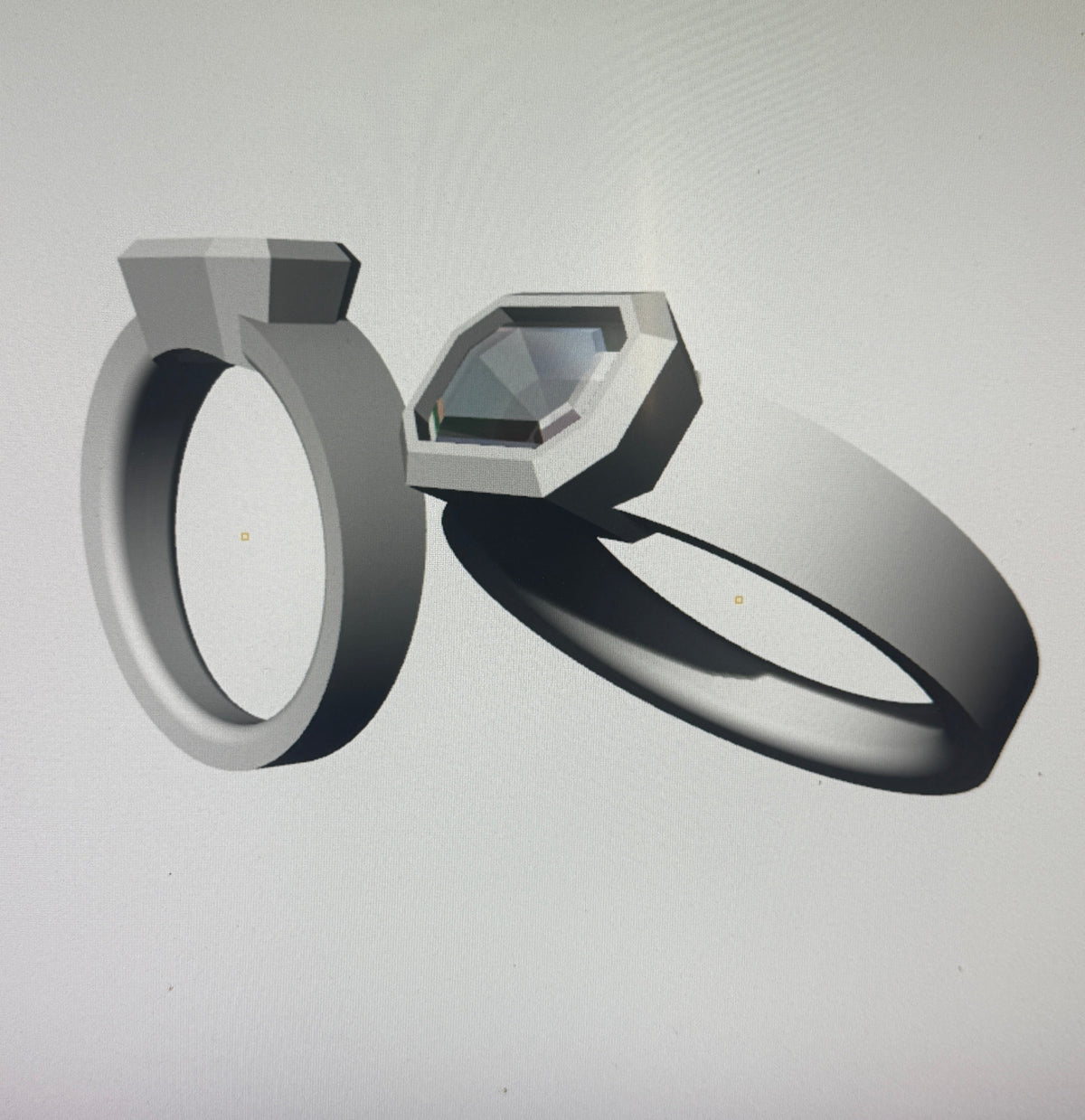 Payment #2 for C-S20 Ring in Pt950 + 18K Gold w/ 2.20 ECD