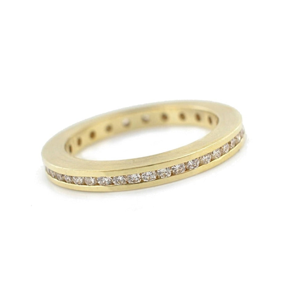 Series 15 - Celebration | Wedding Band, 18k + Diamond .58 tcw.