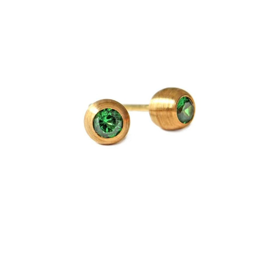 Series 12 - Duality | Stud Earring, 18k + Diamond or Gemstone (SML)