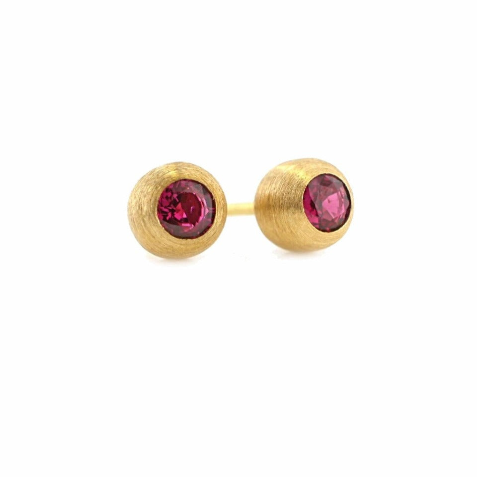 Series 12 - Duality | Stud Earring, 18k + Diamond or Gemstone (SML)