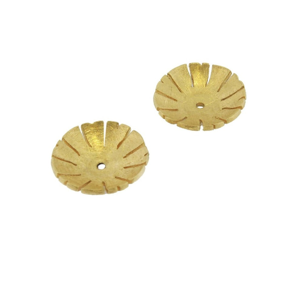 Series 8 - 39 Simplicity | Double Bezel Stud Earring,18k Gold, Pt950 + Diamonds (.10 or .20 tcw)