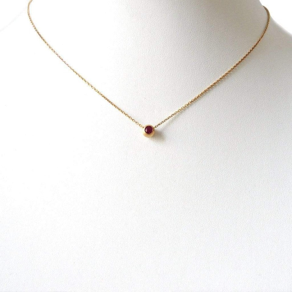 Series 12 | Duality Pendant, Reversible, 18k + Ruby, Blue Sapphire (MD)