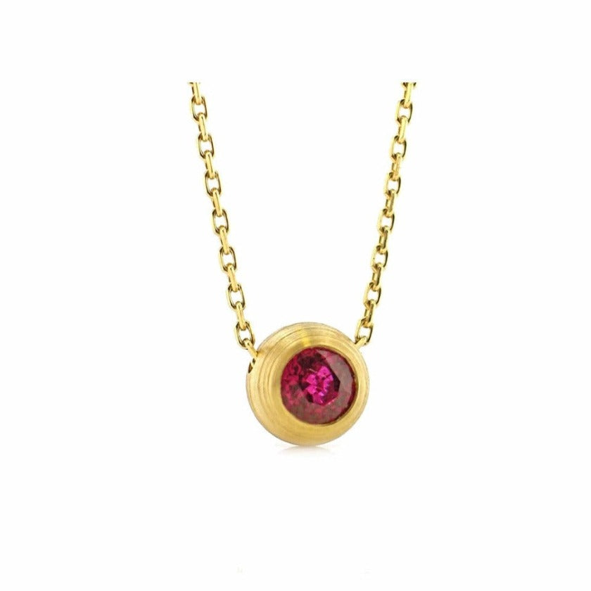 Series 12 - Duality | Pendant, Reversible, 18k + Diamond, Ruby (LG)