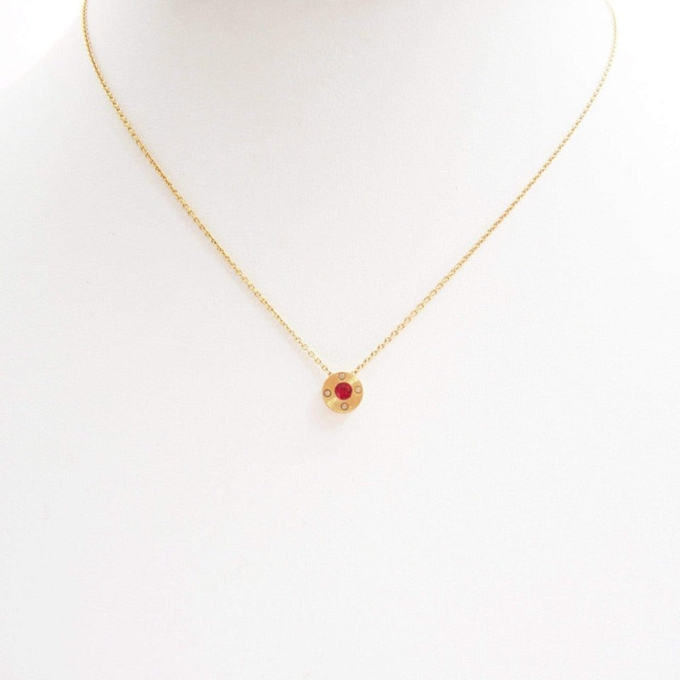 Series 2 - Rivet | Pendant, 18k, Platinum + Ruby or Sapphire