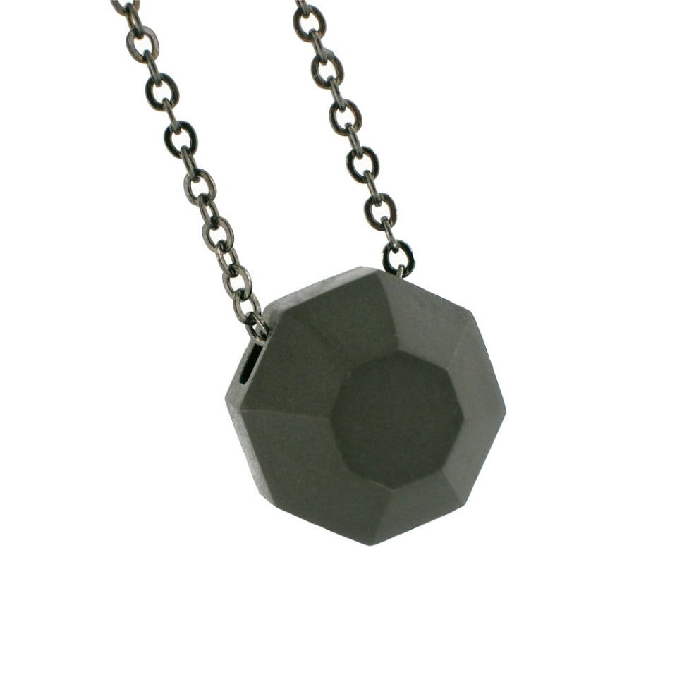 Series 43 - Octagon | Pendant, Blackened Silver