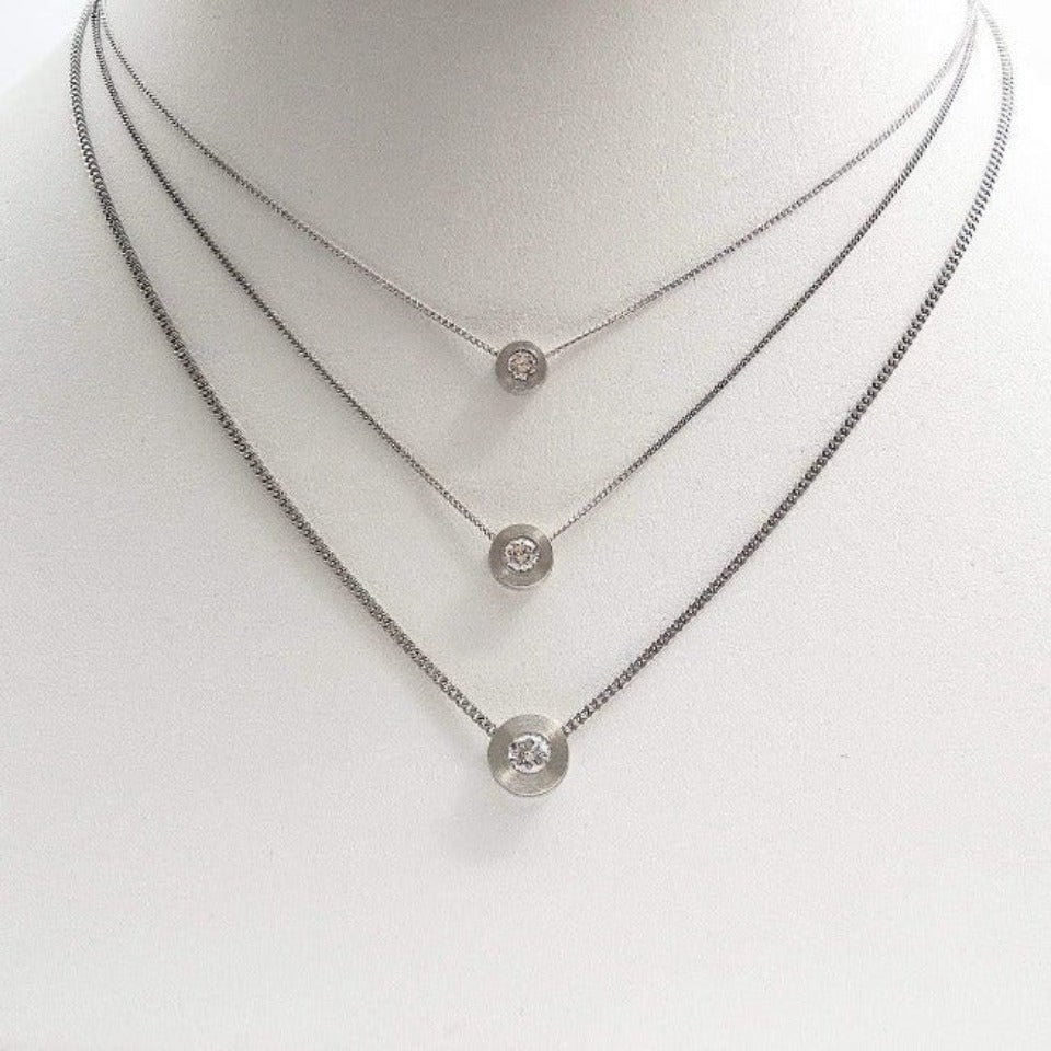 Series 7 - Torno | Pendant, Plat. + Diamond (3 SIZES)