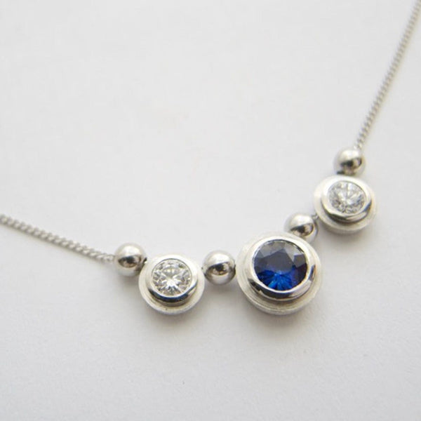 8 Stone Diamond Necklace