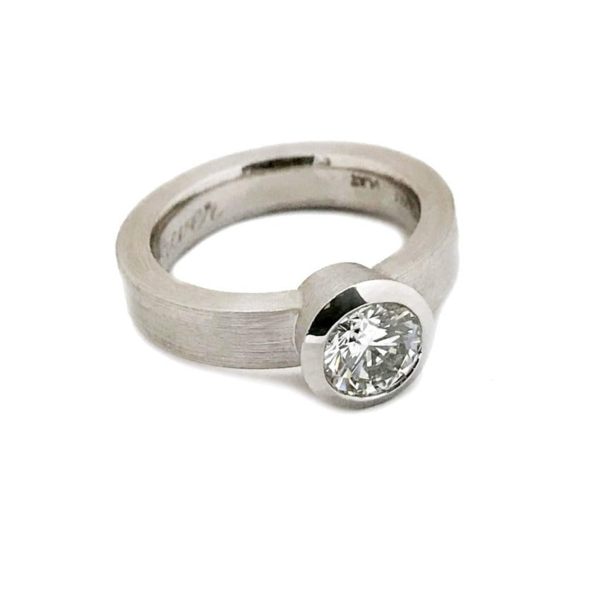 Custom Series 16 - Element | Engagement Ring, Platinum Mounting.