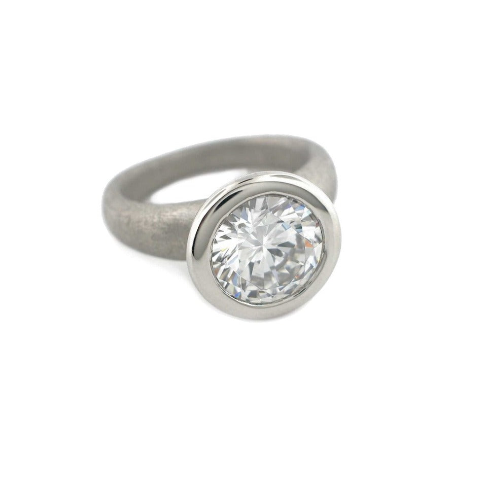 Series 42 - Arc | Engagement Ring, Pd., 9 mm Mounting